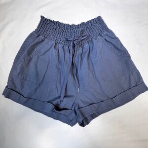 Forever 21 High Waist Blue Shorts Size Large